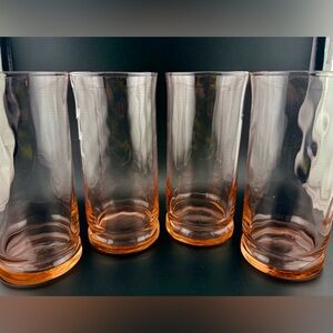 4 Libbey Capri Misty Rose 16oz glasses.